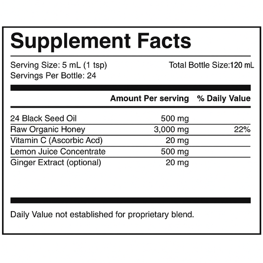 Black Seed Oil Elixir